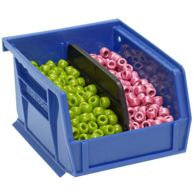 Akro-Mils 40210 Plastic Length Dividers for AkroBins Stackable Storage Bins Model 30210, Custom Storage Inserts for Tools, Crafts & Supplies, 6-Pack, Black - Image 4
