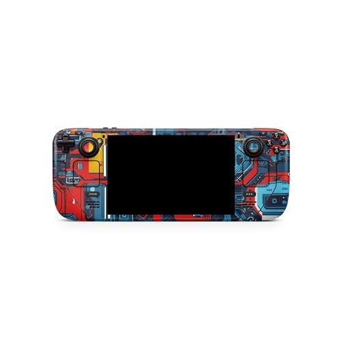 TACKY DESIGN Cyber Circuit Skin Compatible with Steam Deck - Colorful LCD & OLED Decal, Premium 3M Vinyl Cover - Image 4