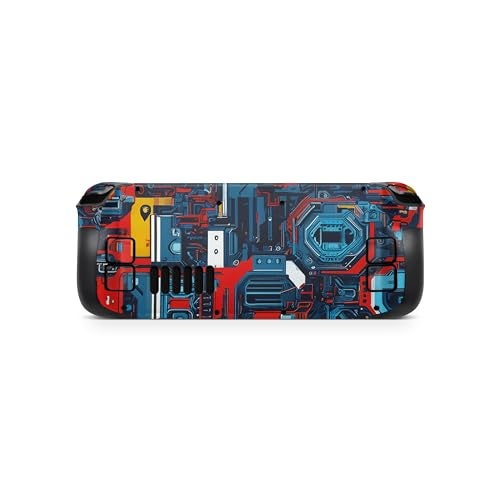 TACKY DESIGN Cyber Circuit Skin Compatible with Steam Deck - Colorful LCD & OLED Decal, Premium 3M Vinyl Cover - Image 3
