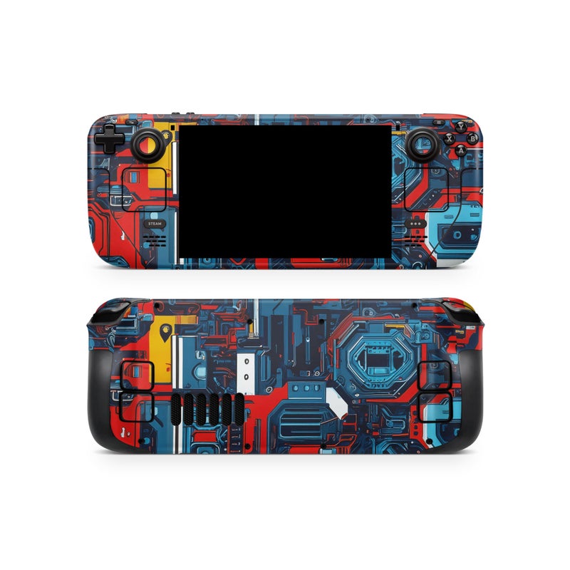 TACKY DESIGN Cyber Circuit Skin Compatible with Steam Deck - Colorful LCD & OLED Decal, Premium 3M Vinyl Cover - Image 5
