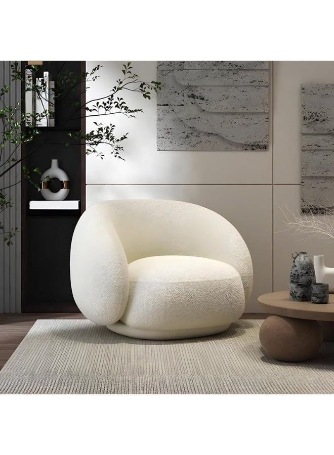 Zayn comforts Sherpa Upholstered Modern Sofa with Adjustable Backrest