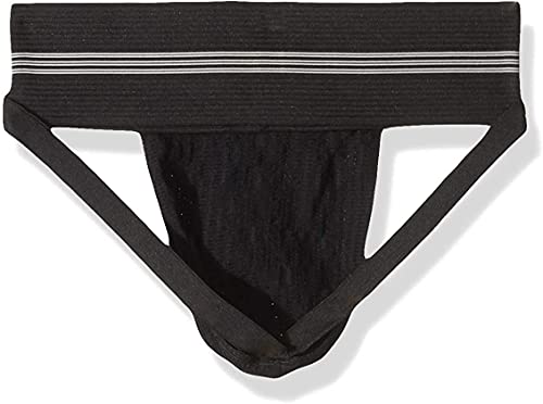GYM Mens Old School Jockstrap (Medium, Black, 1-Pack) - Image 3
