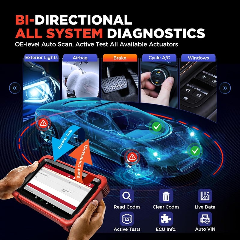 LAUNCH X431 CRP919X BT OBD2 Scanner ECU Coding CANFD DoIP Diagnostic Tool - Image 5