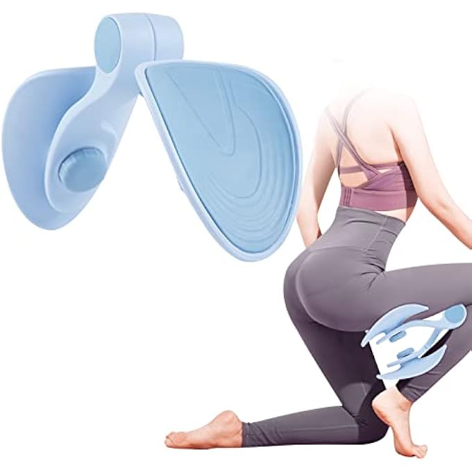 rayihni مدرب الفخذ، مدرب الورك، مدرب قاع الحوض، مقص الفخذ، مكثفات الفخذ، مقصات الذراع والساق، معدات تمارين الفخذ الداخلية للنساء (أزرق) - Image 1