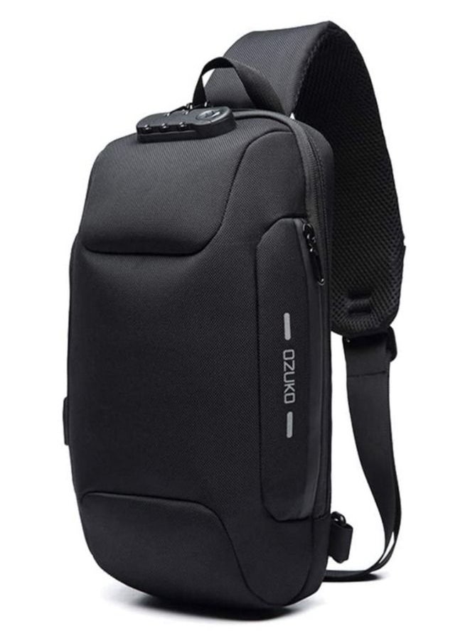 OZUKO - Sling Backpack USB Anti-Theft Men'S Chest Bag Casual Shoulder Bag - Image 1