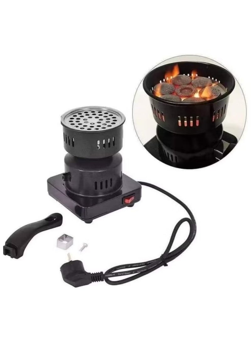 Charcoal Lighter Electric Hot Plate Electric Charcoal Torch for Camping, Heating and Charcoal, Black - Image 3