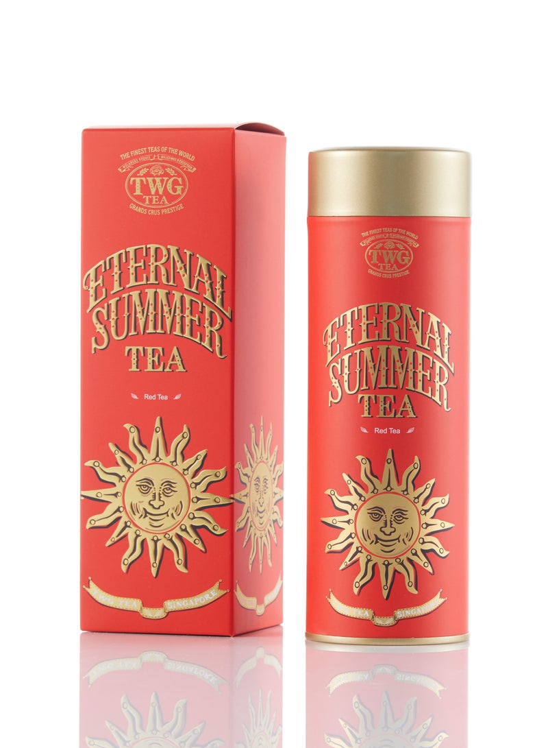 تي دبليو جاي تي شاي إترنال سامر، شاي أحمر بأوراق سائبة في علبة هوت كوتور، هدية، 100 غرام - Image 1