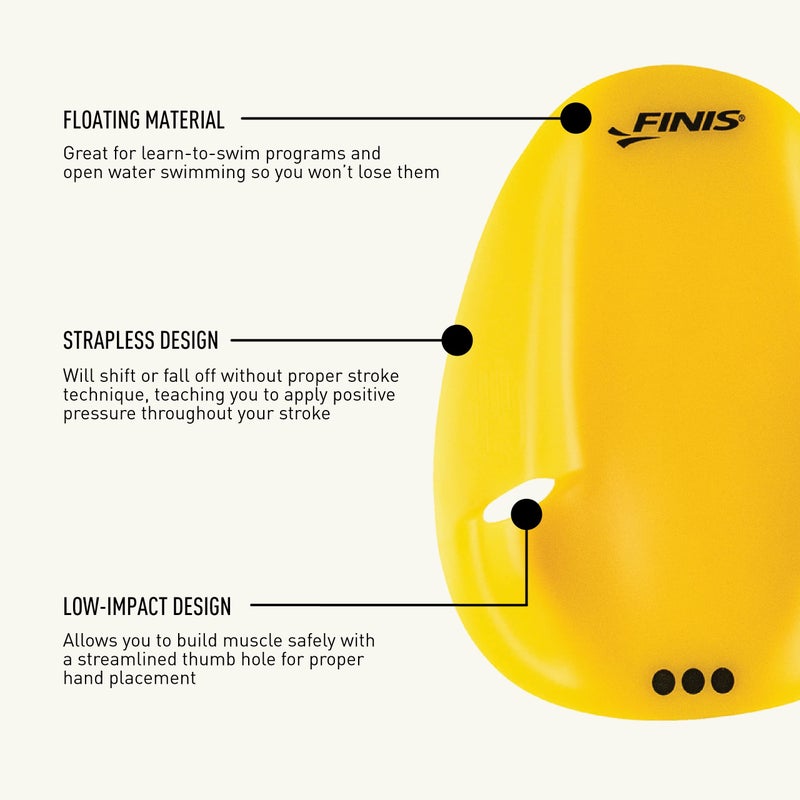 FINIS Agility Floating Swim Paddles - Strapless Design for Stroke Technique - Instant Feedback - Large - Image 4