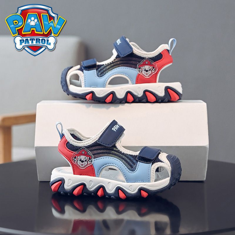 Wang Wang Team Sandals 2025 Boys Non-Slip Wear-Resistant Baotou Girls Anti-Collision Soft Bottom Fashion Sneaker - Image 2