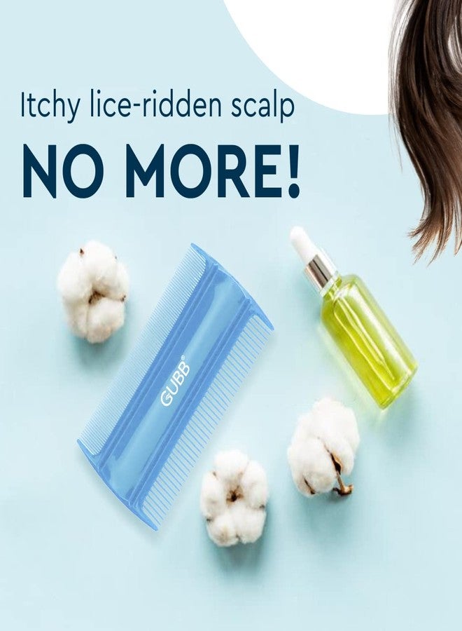 غوب مشط شعر بلاستيكي جديد من GUBB USA للشعر المبلل (كبير) أزرق (مشط القمل) - Image 3