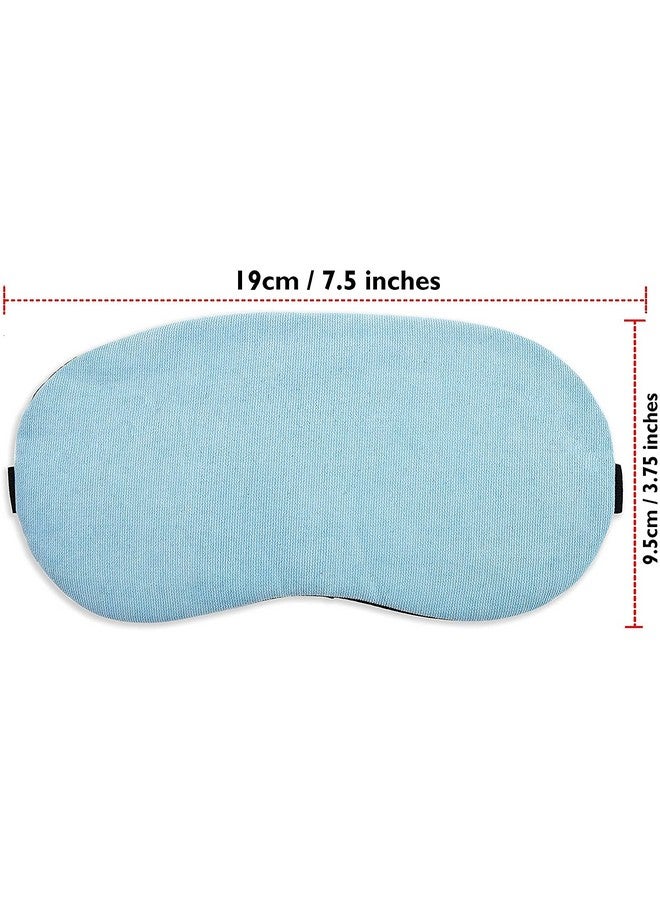 SONEEV MART (PACK OF 1) Eye Mask For Sleeping Men Women With Cooling Gel For Night Deep Sleep, Dark Circles, Puffy Eye's, Dry Eyes And Eye Fatigue (LIGHT BLUE COLUR) - Image 3