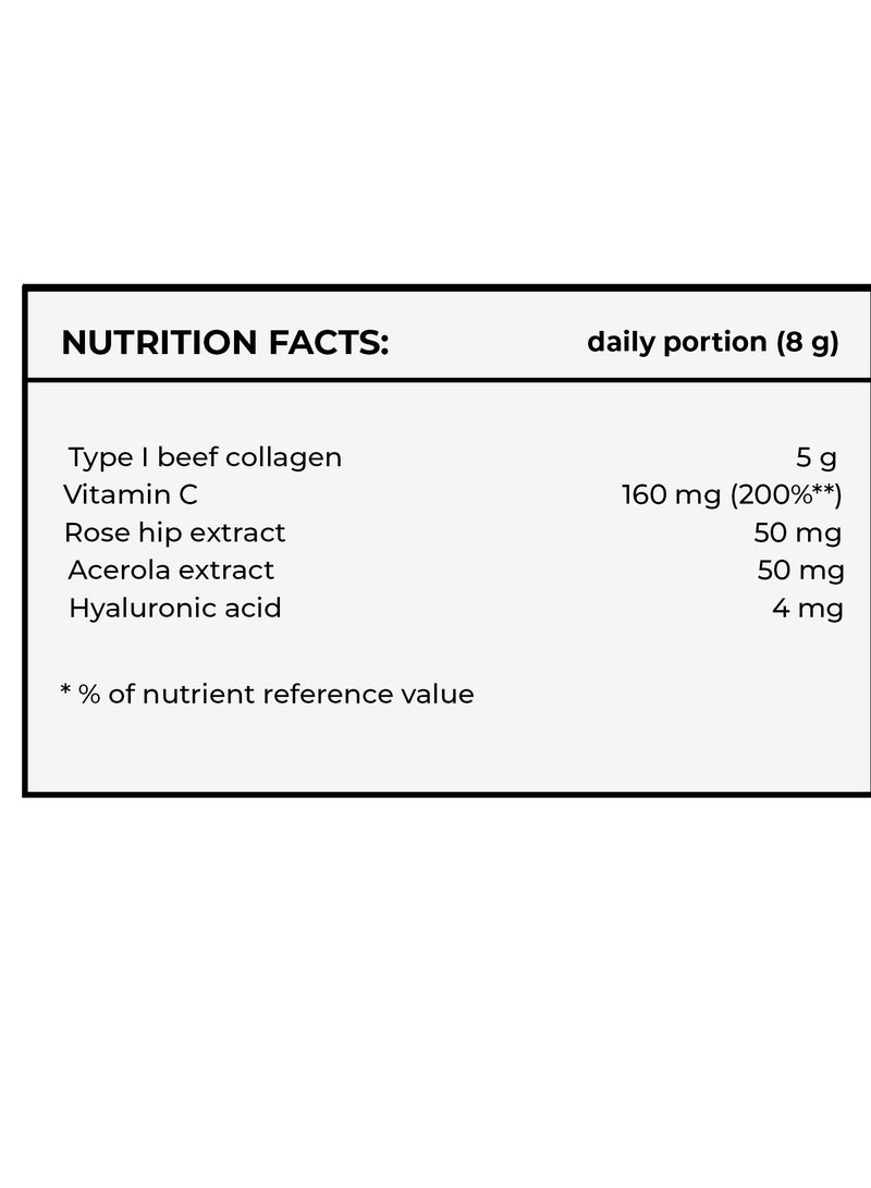 Activlab Pharma Hydrolyzed Collagen Powder 5000mg Skin Beauty With Hyaluronic Acid Sugar Free 200gm - Image 2