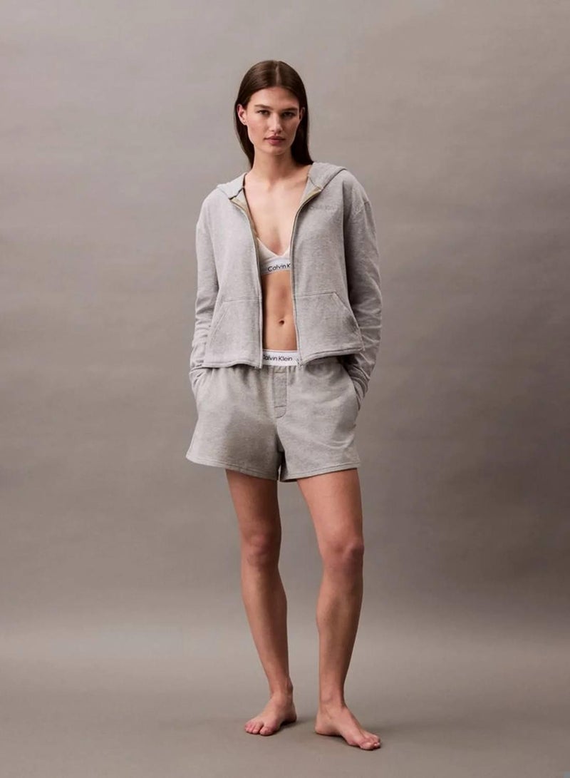 كالفن كلاين هودي Icon Cotton Terry مريح - Image 1