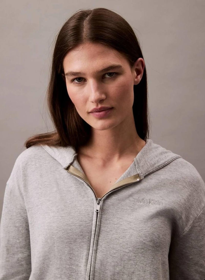 كالفن كلاين هودي Icon Cotton Terry مريح - Image 4