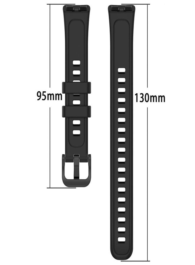 NOOETAH 2 Pack Silicone Waterproof Replacement Bands Compatible with Band 9/Band 8 (Black+Ivory) - Image 4