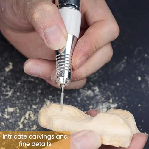 Serplex® 6Pcs Carving Bits Detail Carving Bits for Dremel Rotary Tool Engraving Bit Stainless Steel Carving Drill Bit Detailing Engraving Bits Rotary Carving Bits for DIY Wooden Carving Woodworking - Image 3