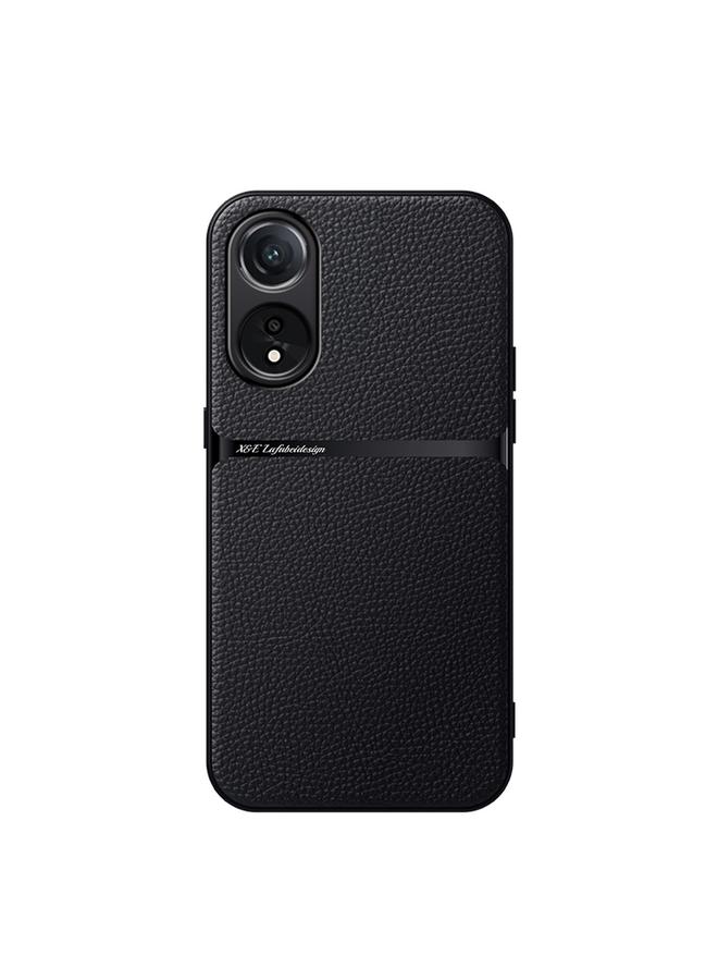 إيروريكس جراب هاتف OPPO A78 4G Global Litchi Leather Magnetic Cover Full-cover مقاوم للصدمات - Image 1