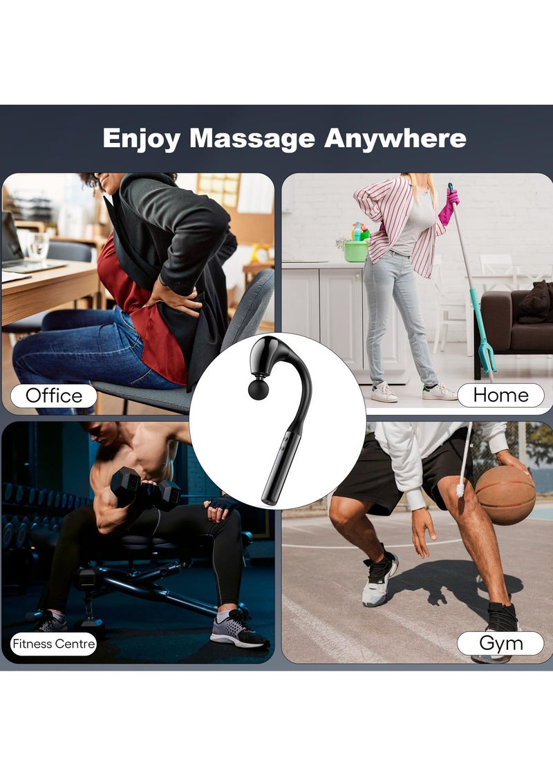 SYOSI - Deep Tissue Muscle Massage Gun, Percussion Back Massager for Athletes, Portable Handheld with Extended Handle for Pain Relief, Ideal for Neck, Back, Shoulder, and Legs - Image 1