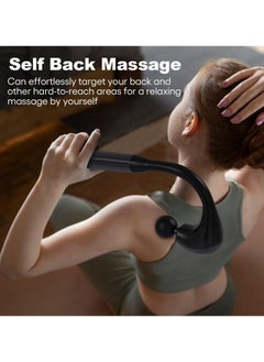 SYOSI Deep Tissue Muscle Massage Gun, Percussion Back Massager for Athletes, Portable Handheld with Extended Handle for Pain Relief, Ideal for Neck, Back, Shoulder, and Legs  - Image 2