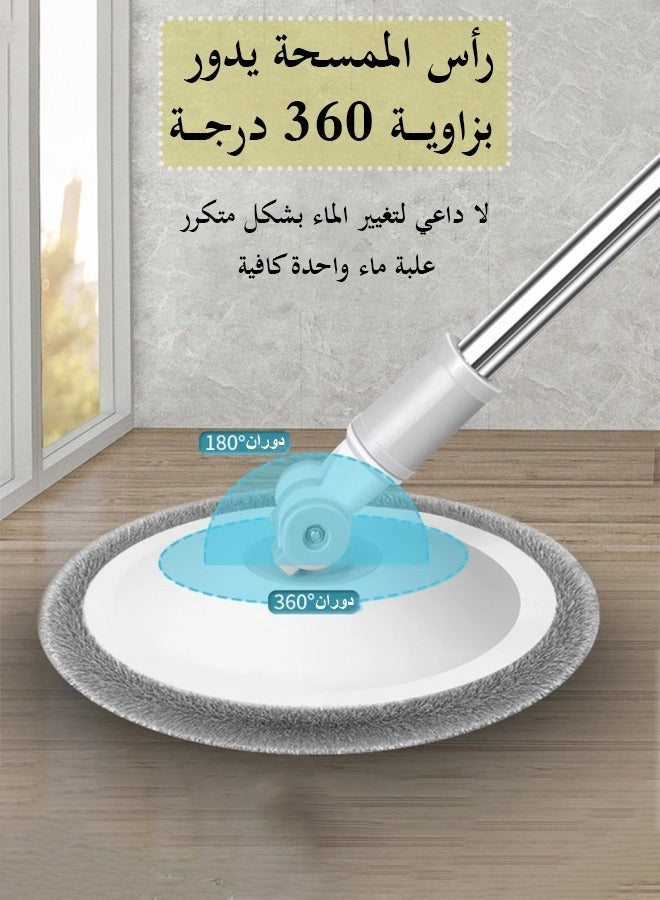360 Degree Rotating Mop and Bucket Flat Self-Separating Laminating Set with 4 Microfiber Pads Extendable Handle Perfect for Cleaning All Kinds of Floors - Image 5