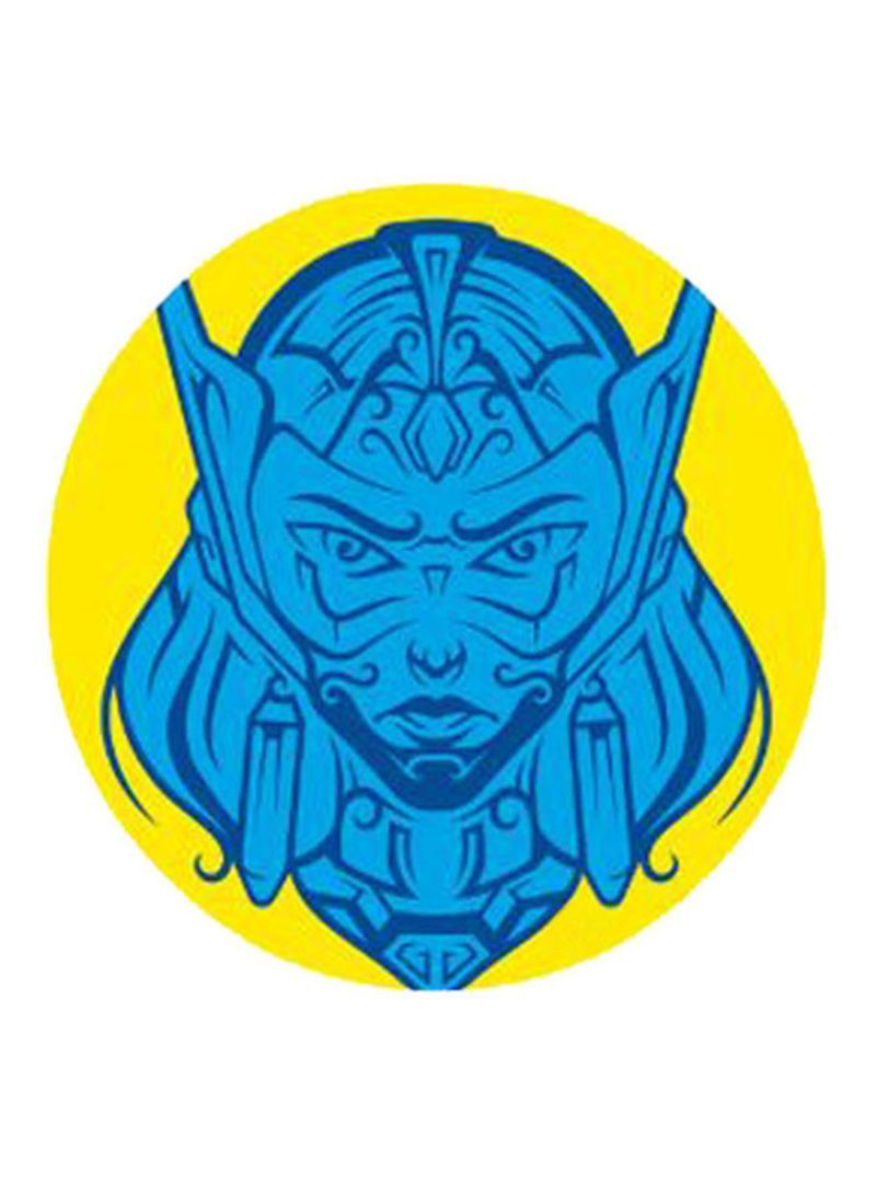 RKN Overwatch Video Game Character Pin Yellow/Blue - Image 1
