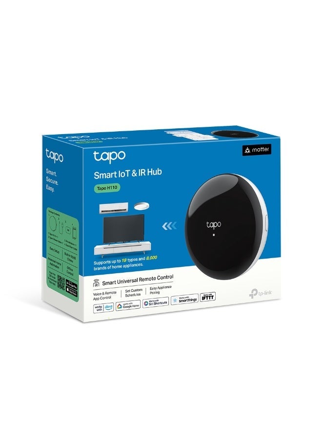 Tapo H110 IR Remote Control - Supports 18 Device Types, Over 8000 Brands, Tapo Sensor Hub, Voice Control with Alexa/Siri, Compatible with Matter Timer, Schedule, Remote Control - Image 1