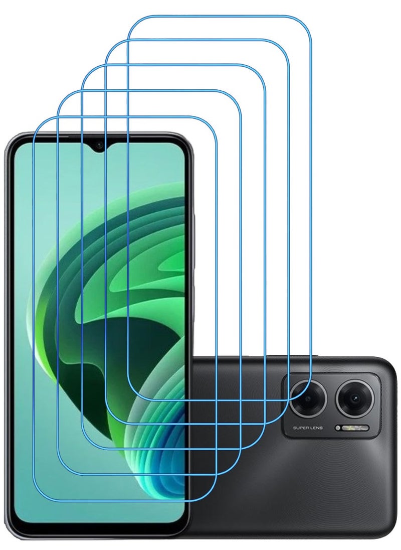ACLIX 5 Pieces Antistatic ESD Dustproof Premium Quality High Definition Clear Tempered Glass Screen Protector Designed For Xiaomi Redmi Note 11E - Image 1