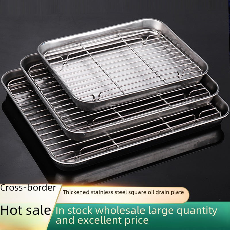 Stainless Steel Utensil Large Rust-Resistant Versatile Kitchen Tool - Durable Grill Drainer For Cooking Grilling Home Use - Image 2