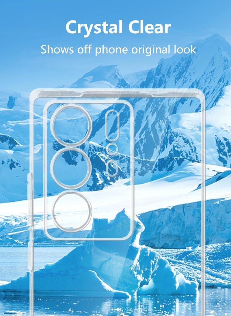 عام Case Compatible with ZTE AXON 40 Ultra Case TPU Silicone Slim Transparent Anti Yellowing Anti-scratch Anti-shock Case for AXON 40 Ultra Mobile - Image 5