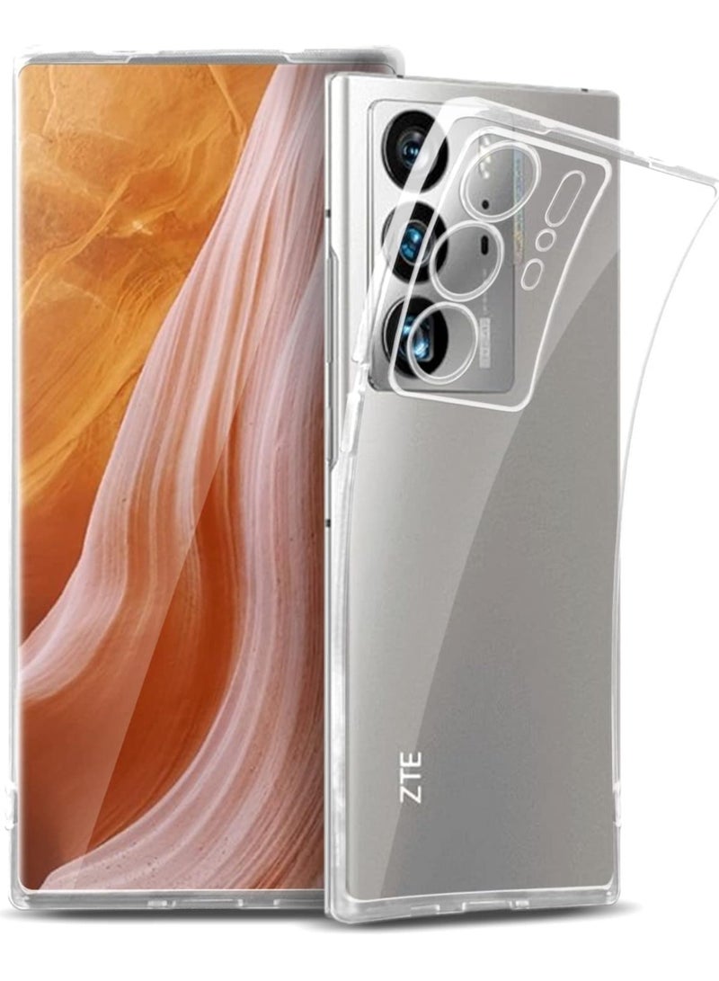 عام Case Compatible with ZTE AXON 40 Ultra Case TPU Silicone Slim Transparent Anti Yellowing Anti-scratch Anti-shock Case for AXON 40 Ultra Mobile - Image 1