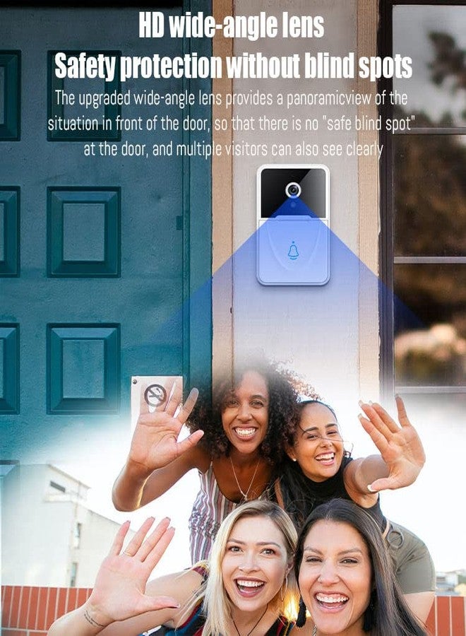 BEEBIRD Wireless WiFi Video Doorbell Camera with Indoor Chime - Real-time Two-Way Audio, Night Vision, HD Resolution Smart Door Bell - Image 3