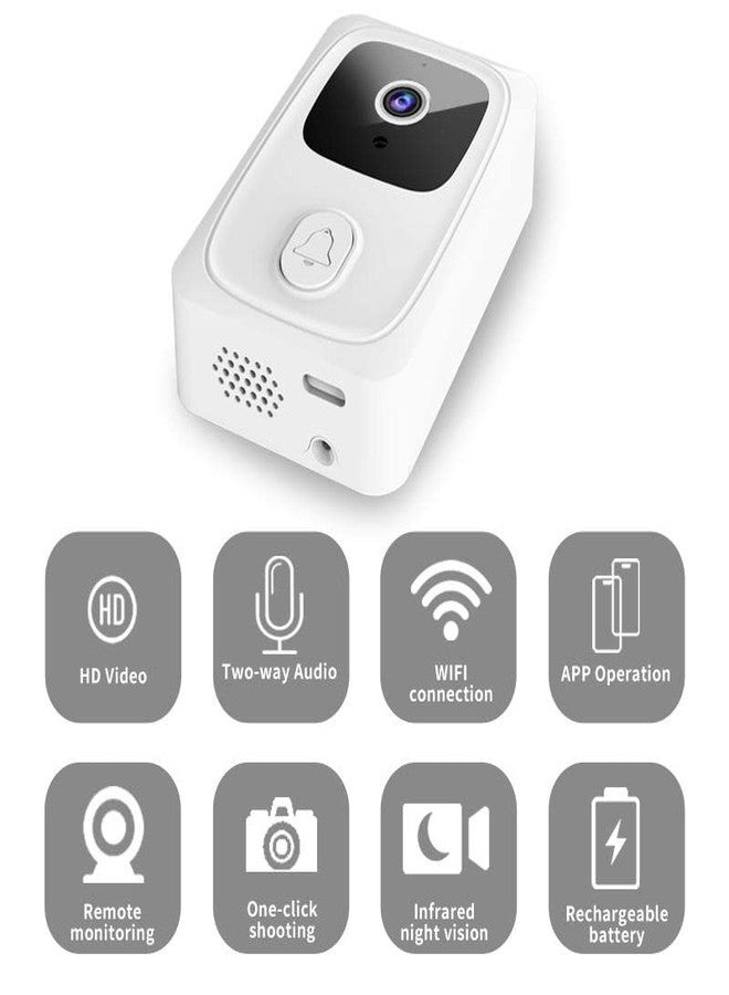 BEEBIRD Wireless WiFi Video Doorbell Camera with Indoor Chime - Real-time Two-Way Audio, Night Vision, HD Resolution Smart Door Bell - Image 2