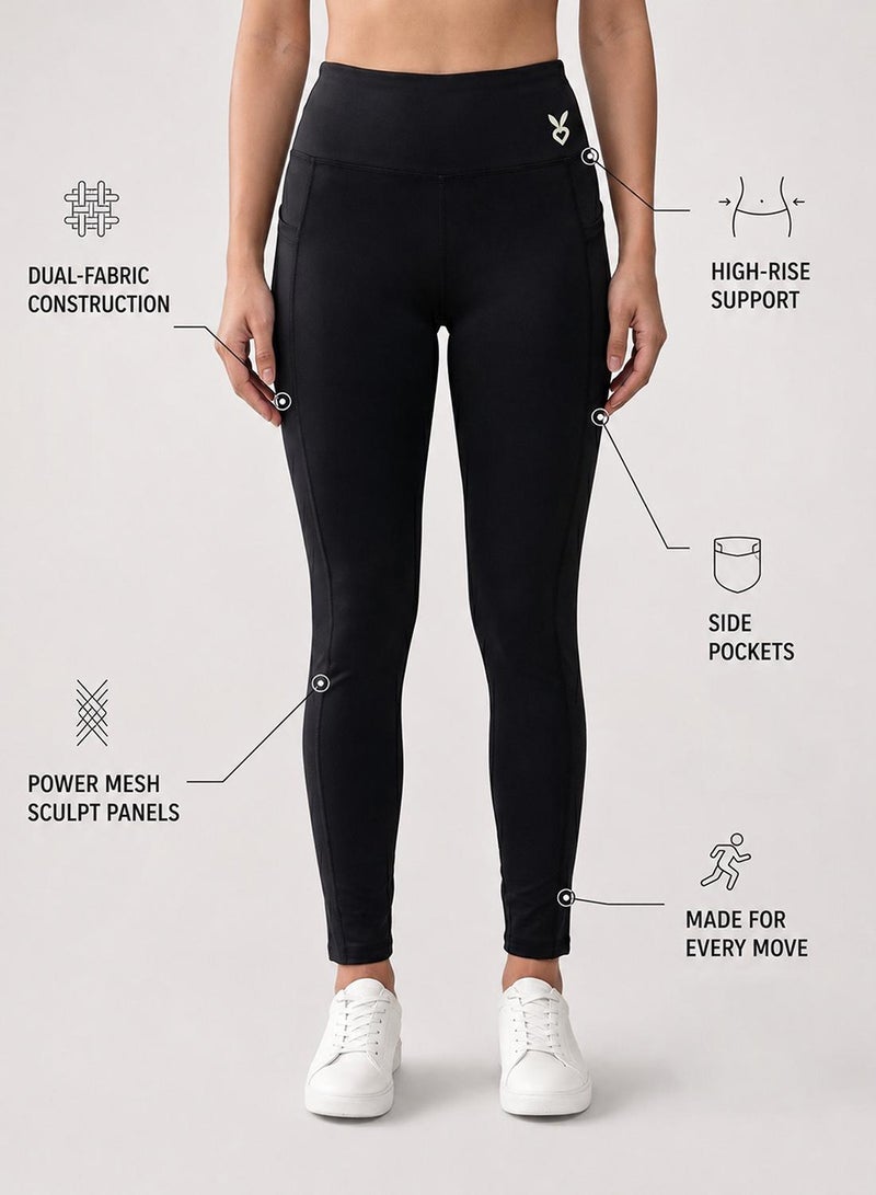 Cardio Bunny Sulpting High Waist Skin Fit Compression Stretchable Sports Legging - Image 2