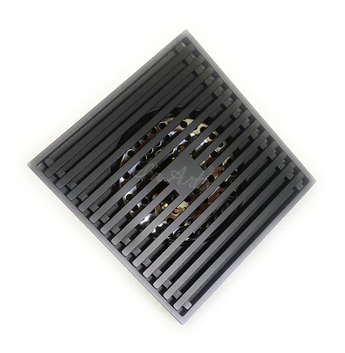 ANTIQUE BRASS FLOOR DRAIN BRONZE FINISH EASY CLEAN ANTIFOUL COCKROACH TRAP FOR BATHROOM KITCHEN DURABLE FITS 4 PIPES BLACK 4