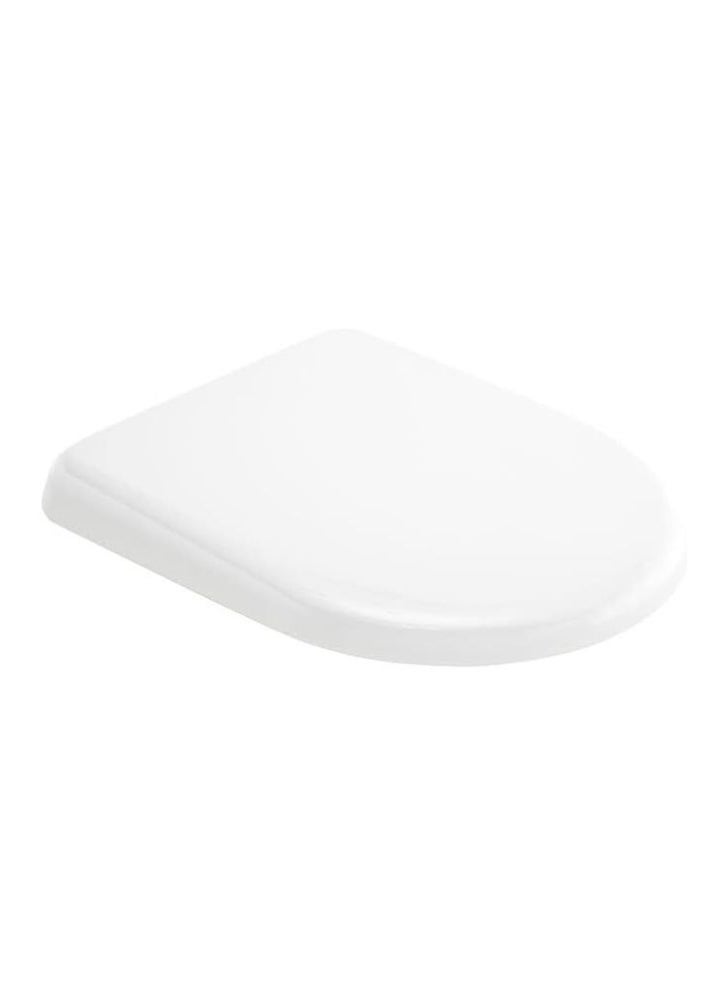 RAK CERAMICS - RAK-JUMEIRAH Deluxe Softclose Toilet Seat Cover-Abs Wrapover | Oval Soft Close Quiet Lid with Quick Release| ABS Wrapover for Modern Bathrooms - Alpine White - Image 1