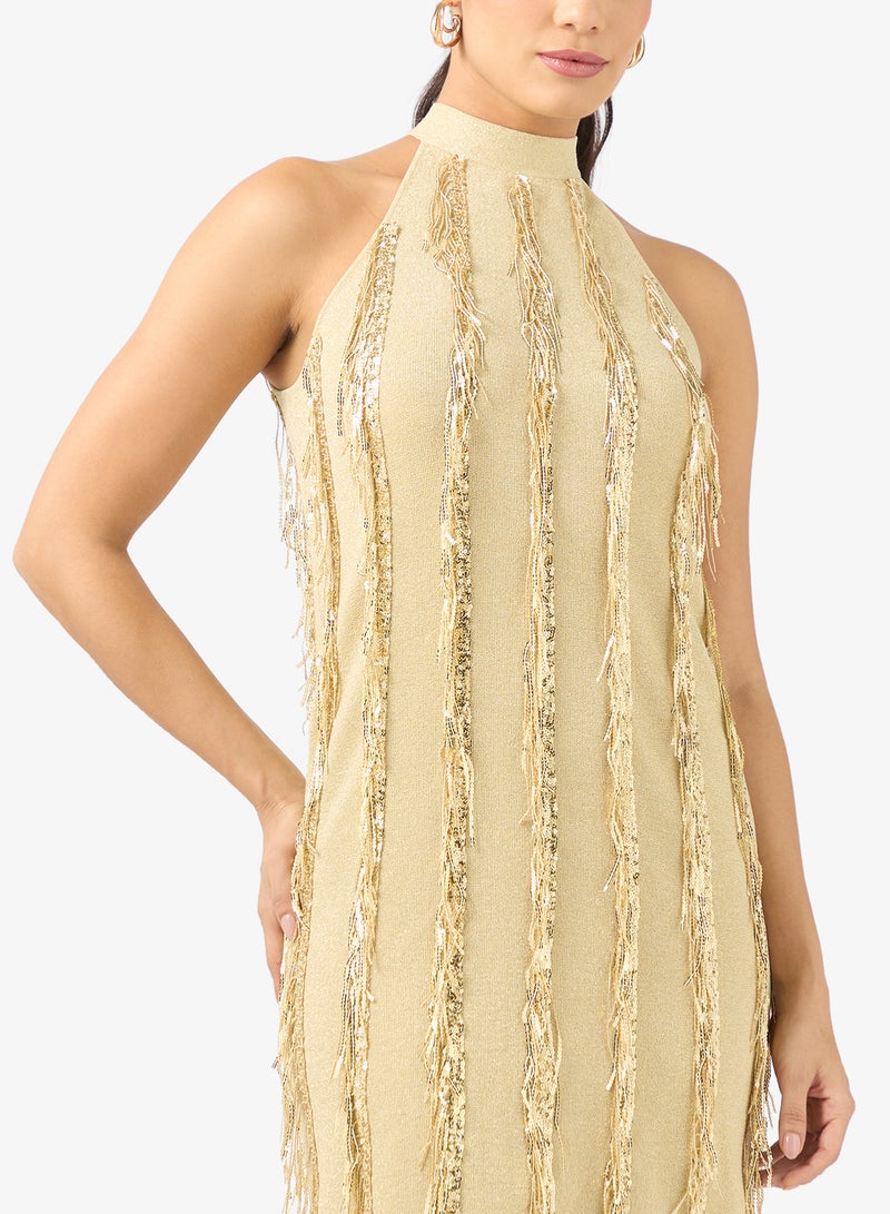 BCBG Fringed mini dress - Image 3