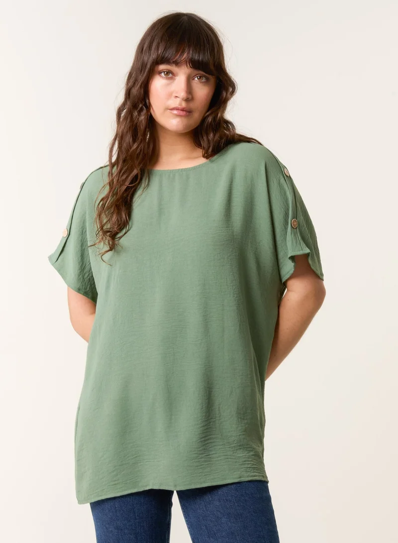 Blue Vanilla Round Neck Top