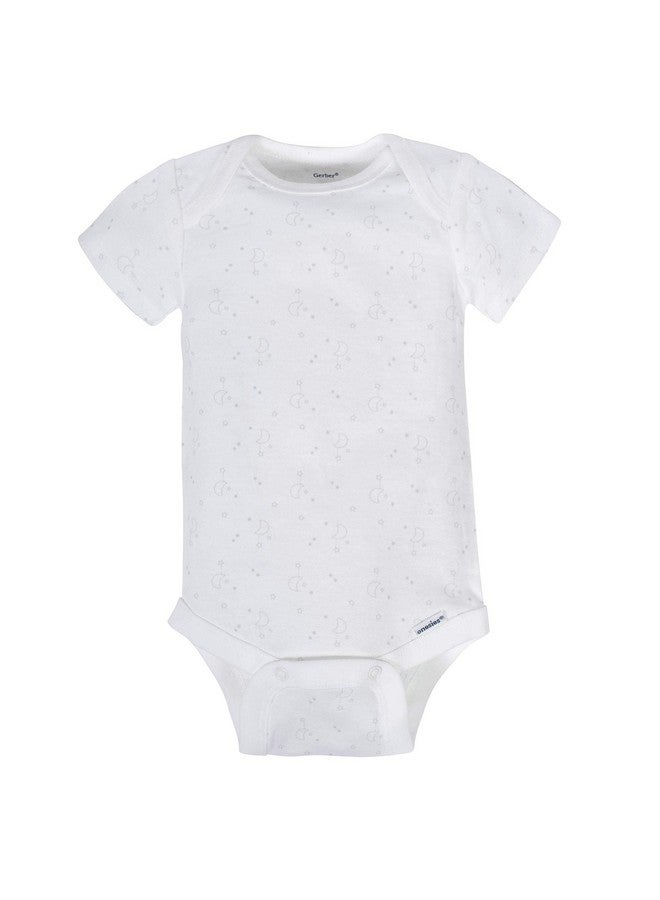 Gerber Gerber Baby 8-Pack Short Sleeve Onesies Bodysuits, Animals Green, 0-3 Months  - Image 4