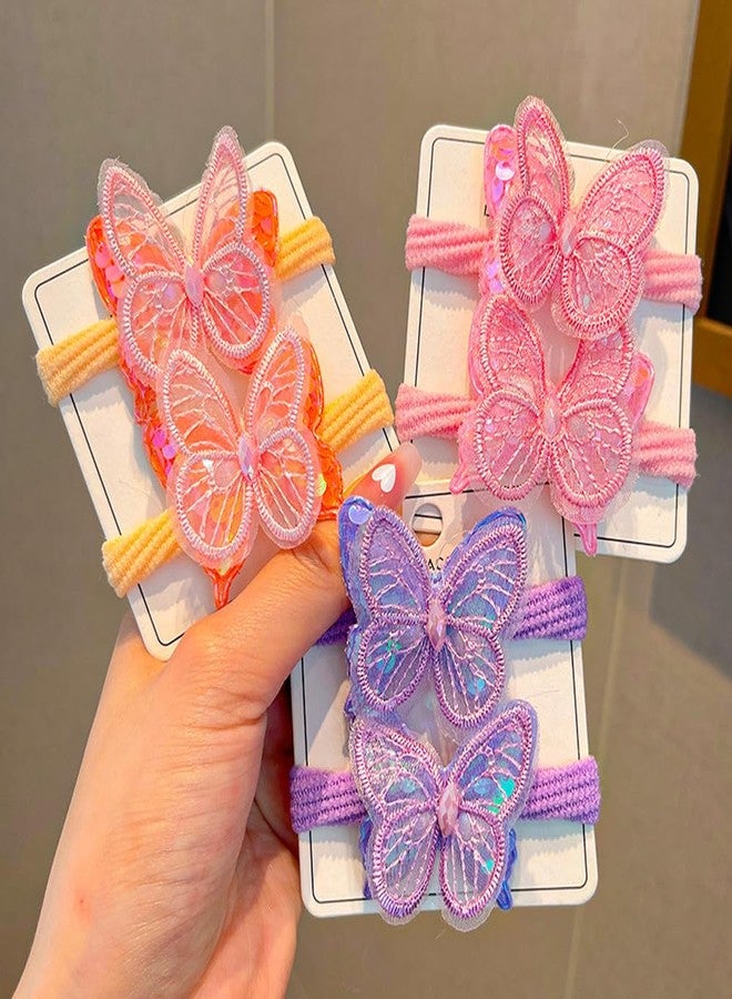 Arvintas 20 PCS Butterfly Hair Ties, Elastic Toddle Hair Ties with Bows and Flowers Colorful Hair Scrunchies Ponytail Holders Hair Accessories for Women Girls - Image 5