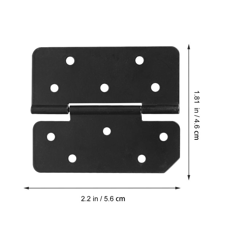 8 Pcs Black Iron Folding Hinges For Furniture Cabinets Tables And Folding Desks - Image 3