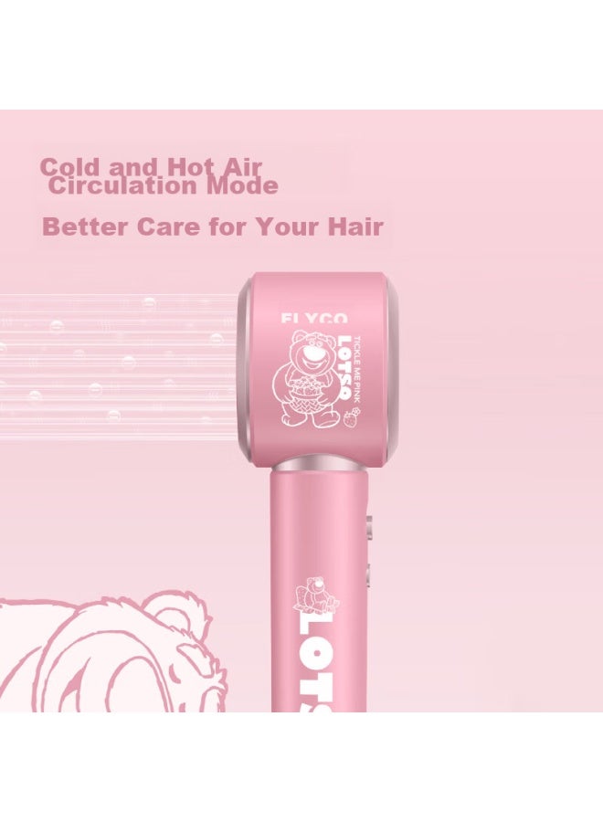 Flyco High-speed Hair Dryer For Home And Dormitory Use, Gift For Girls, Strong Airflow, Negative Ion Hair Protection, Constant Temperature, Quick-drying, Strawberry Bear Co-branded Edition Fh6372 - Image 3