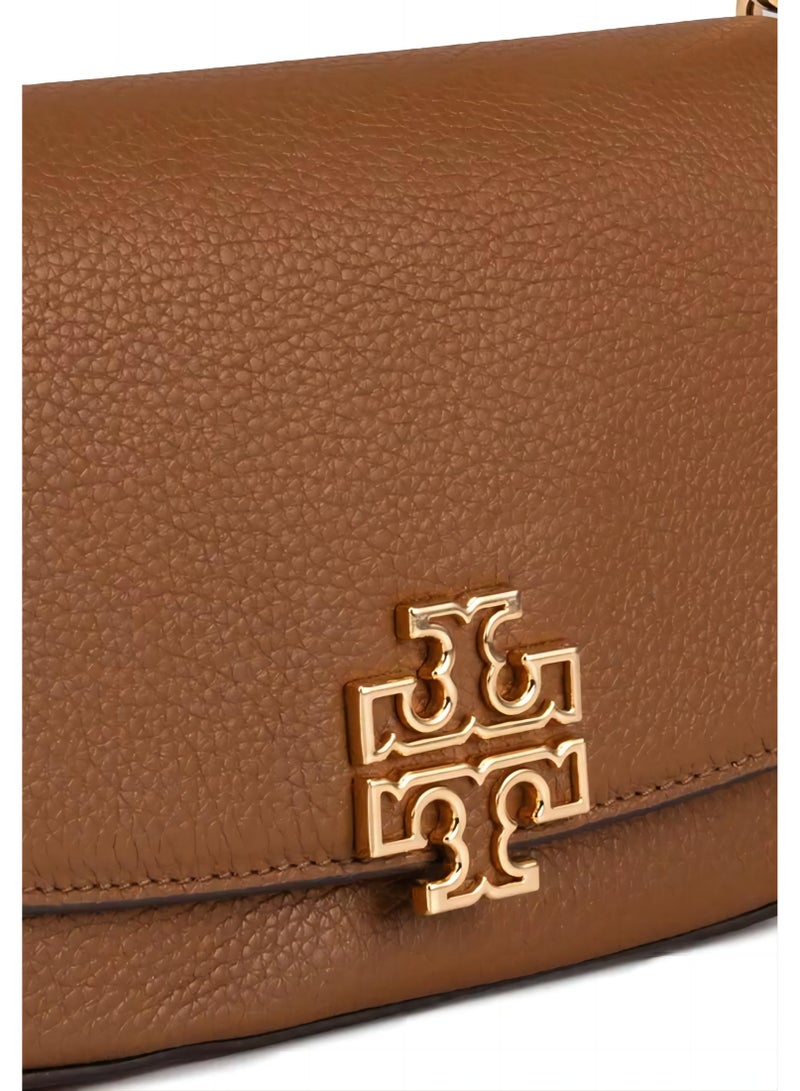 توري بورش رفرف إغلاق جلد البقر حقيبة الحصى تحت الإبط ، حقيبة الكتف ، حقيبة كروس الجسم - Image 4