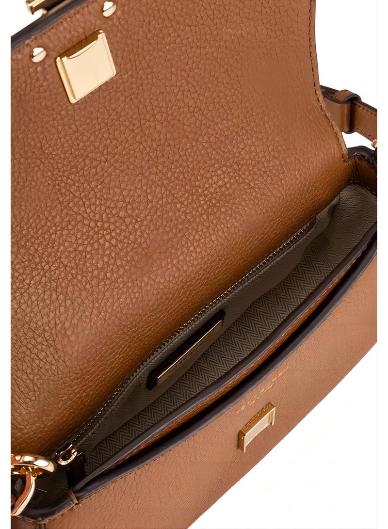 توري بورش رفرف إغلاق جلد البقر حقيبة الحصى تحت الإبط ، حقيبة الكتف ، حقيبة كروس الجسم - Image 5