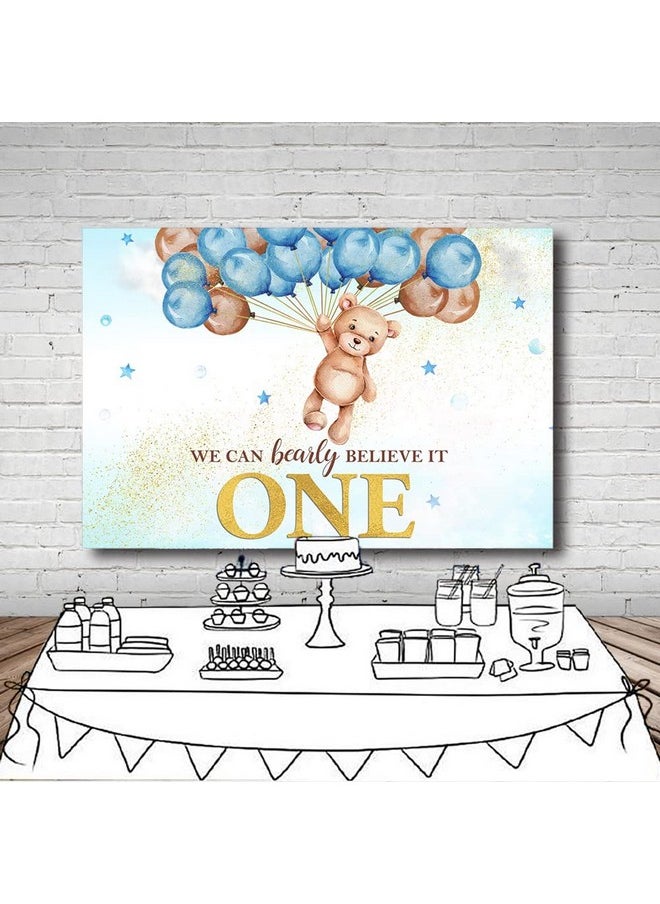 Boys 1St Birthday Bear Backdrop We Can Bearly Believe It One Happy First Birthday Banner Decorations Photography Background Kids Portrait Cake Table Supplies 7X5Ft - pzsku/Z899BDF5A940D6CE5D4F3Z/45/_/1697271594/e5fcfb6c-ca03-486d-bfc5-d999d696e9e1