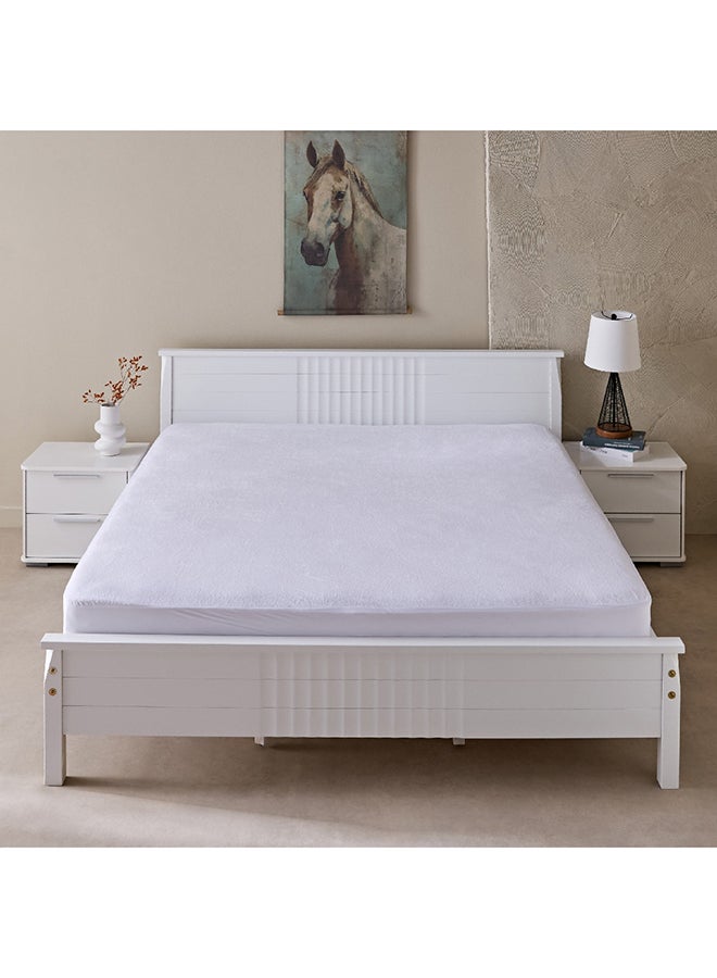 Home Box Terry Waterproof King Mattress Protector 200 x 33 x 180 cm  - Image 2