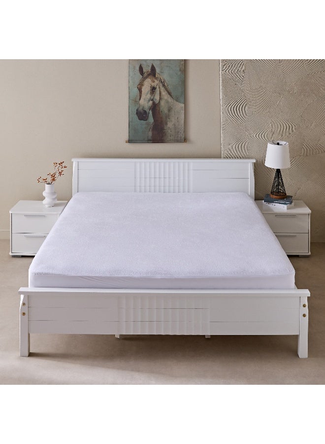 Home Box واقي مرتبة ملكي مضاد للماء تيري 200 x 33 x 180 سم - Image 2
