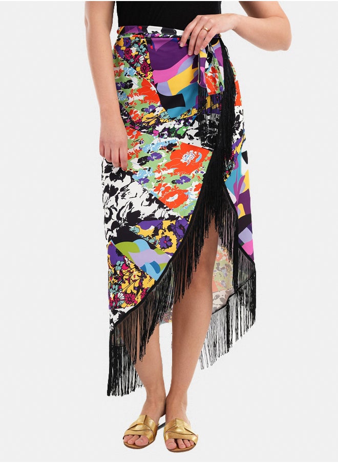 Clue - Beach Skirt with Fringes - Image 1