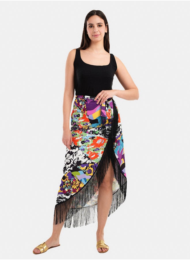 Clue - Beach Skirt with Fringes - Image 1