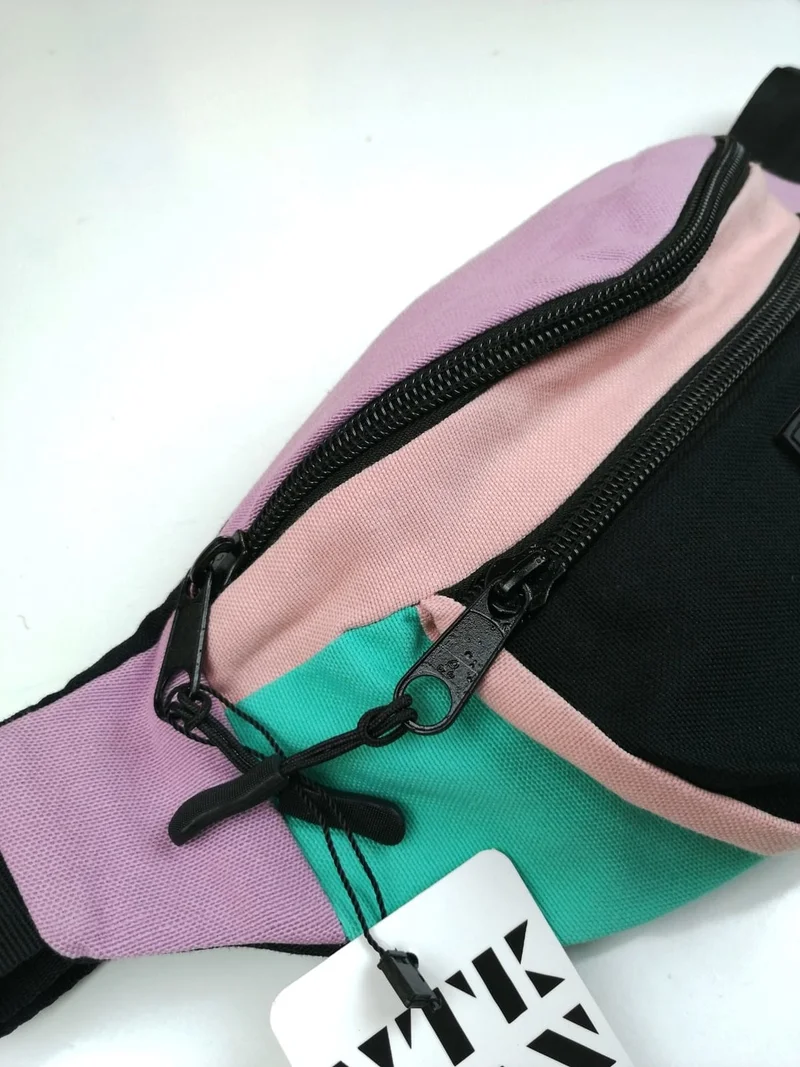 Vatkalimon Colored Black Shoulder and Waist Bag
