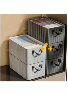 MIXDE 4 PCS Storage Bags Large Blanket Clothes Organization and Storage Containers for Bedding Comforters Foldable Organizer with Reinforced Handle  - Image 2